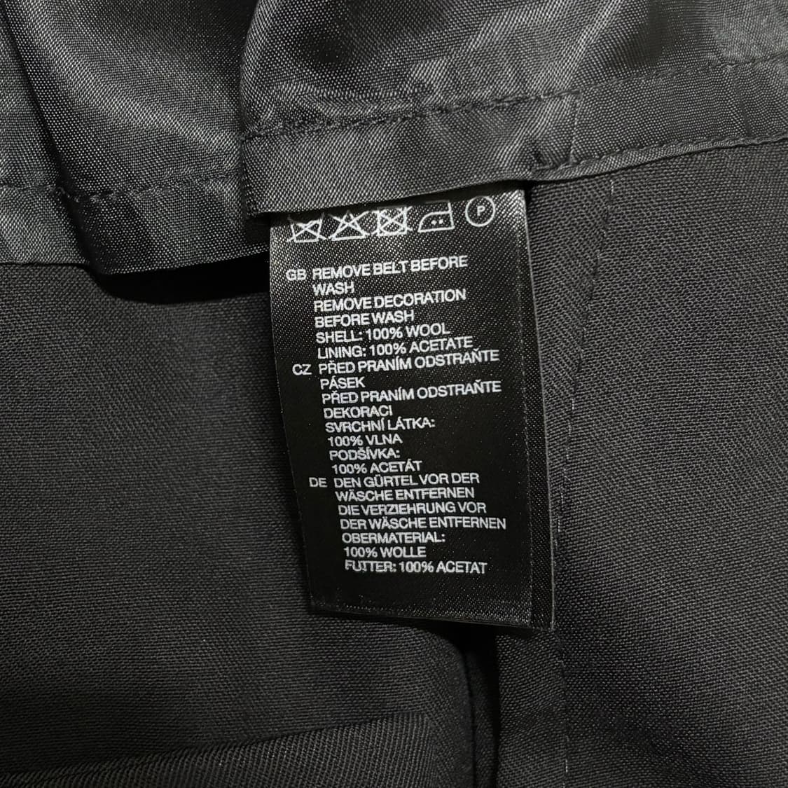 [S] 꼼데가르송 X H&M 울 트렌치 코트 상품이미지10