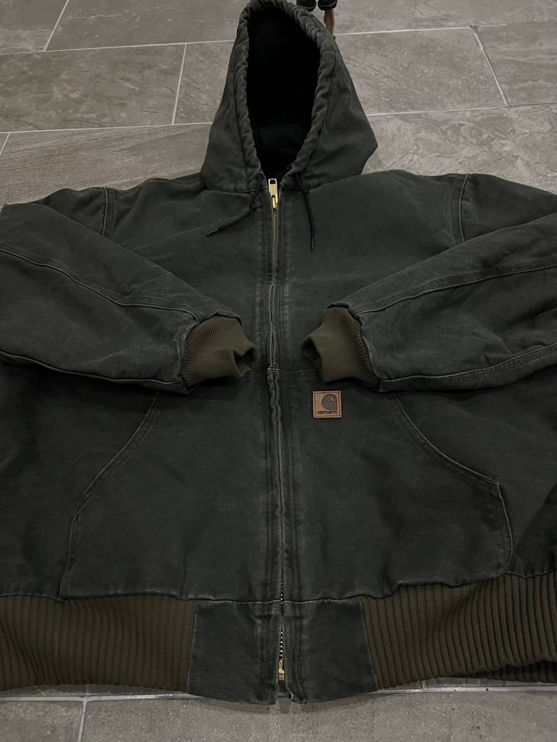 (XL) 칼하트 후드 덕 액티브 자켓 J130 MOS 모스그린 상품이미지6