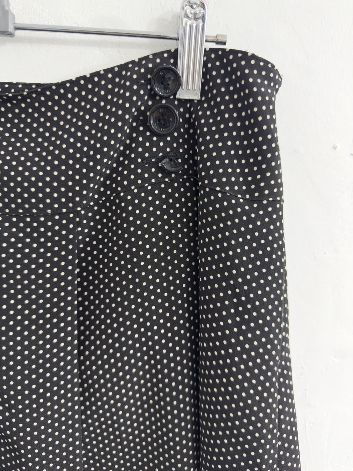 style com dot pleats Skirt 상품이미지4