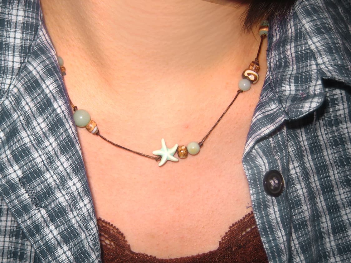mint-sunset necklace 민트 선셋 목걸이 상품이미지8