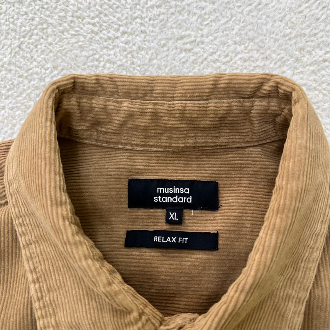 XL 무신사스탠다드 코듀로이 셔츠 0401M 상품이미지2