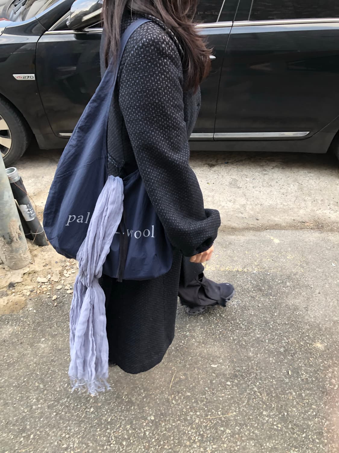 바움 운드 페르드가르텐 발마칸 트위드 울 코트 상품이미지2