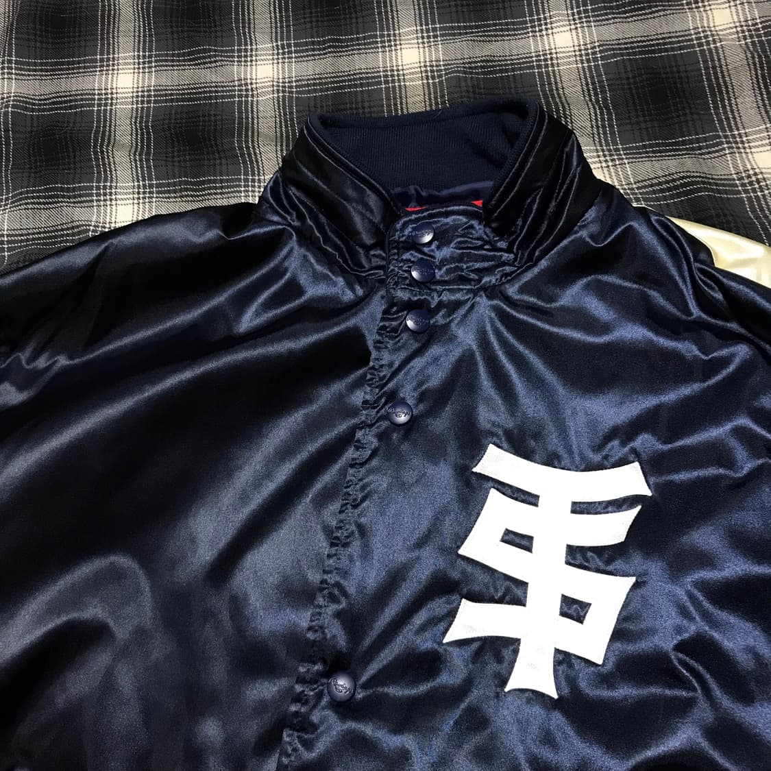 레어 90s 재팬 리얼 베이스볼 스타디움 자켓 상품이미지6