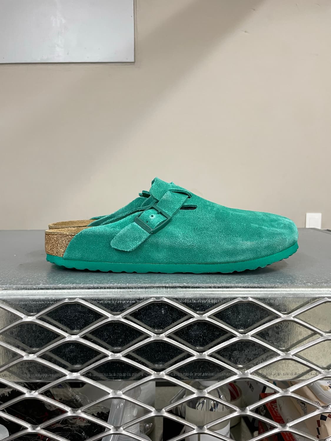 버켄스탁 보스턴 스웨이드 레더 디지털 그린 285 상품이미지7