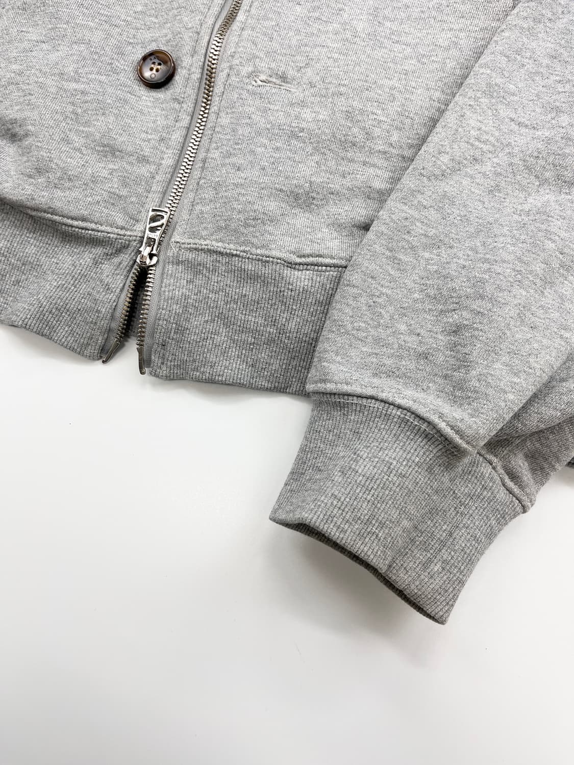 세터 테오 코튼 올 데이 후드 집업 멜란지 그레이 상품이미지3