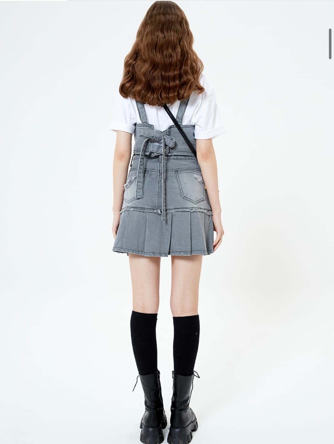 메인부스 Damage Denim Skirt(GRAY) 상품이미지6