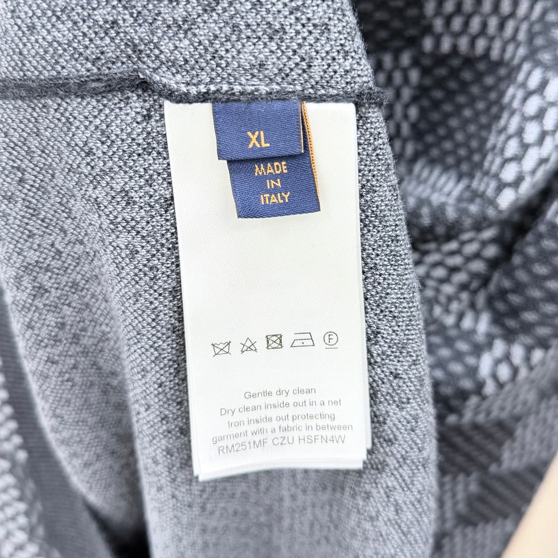 [S+급/XL] 루이비통 다미에 울 크루넥 니트 블랙 상품이미지6