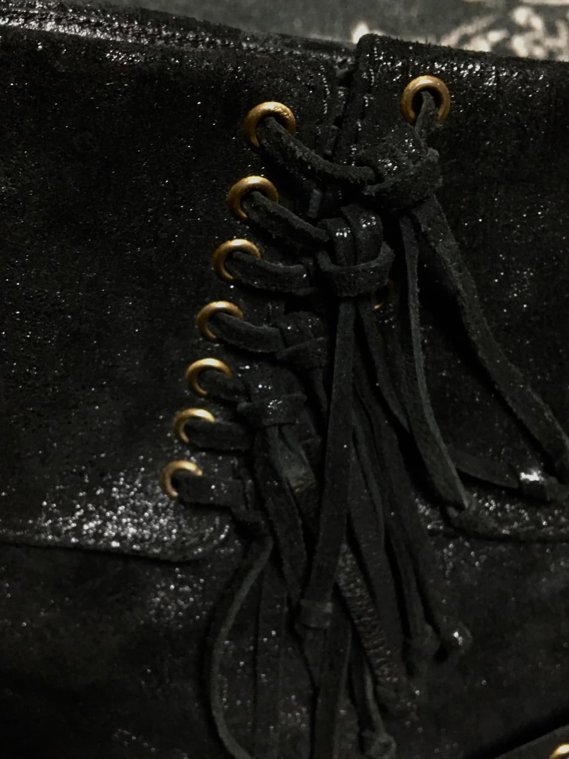 00‘s 'BALMAIN' lace-up suede boots 36 상품이미지5