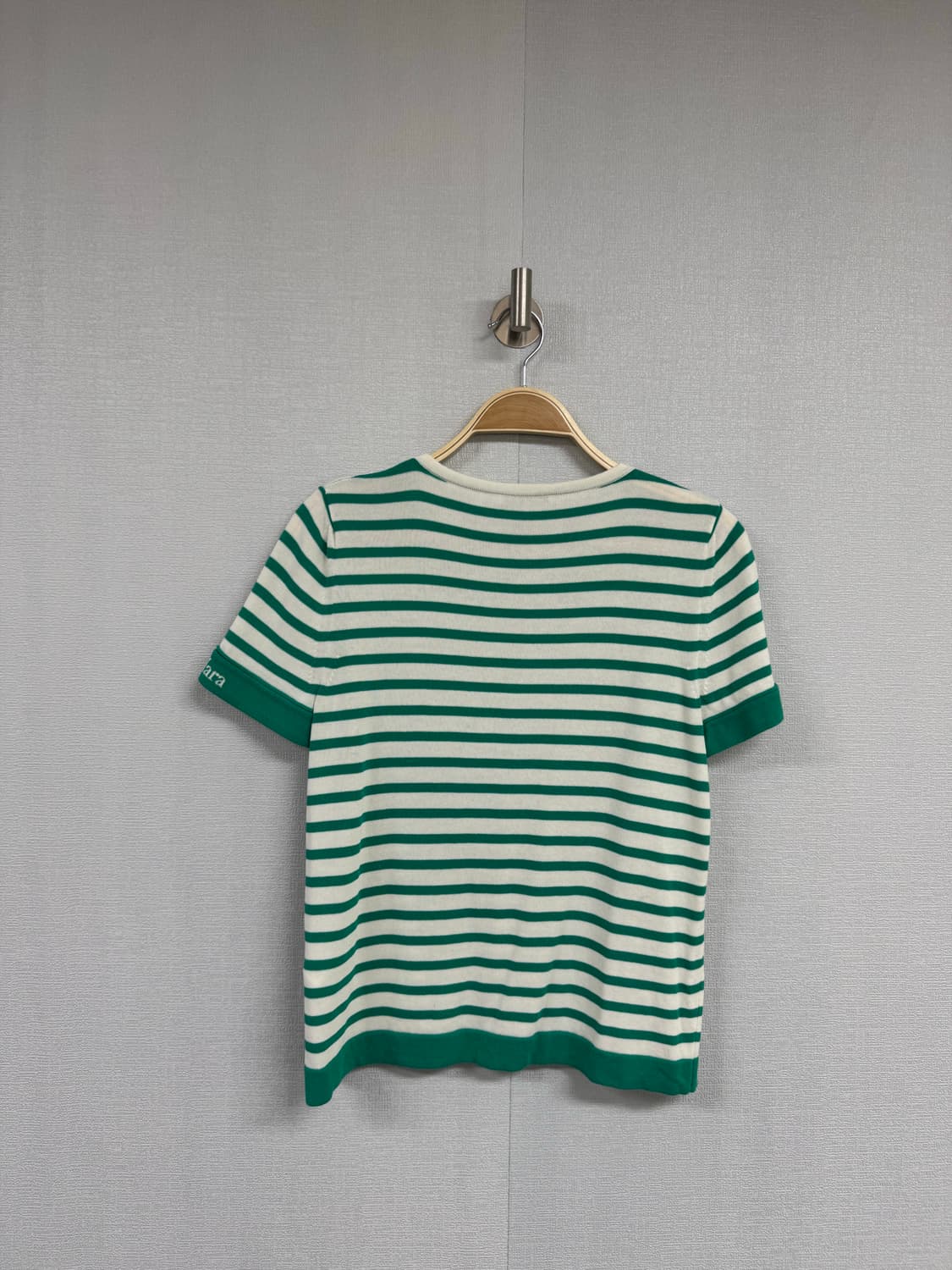 막스마라 스트라이프 니트 반팔 티셔츠 상품이미지4