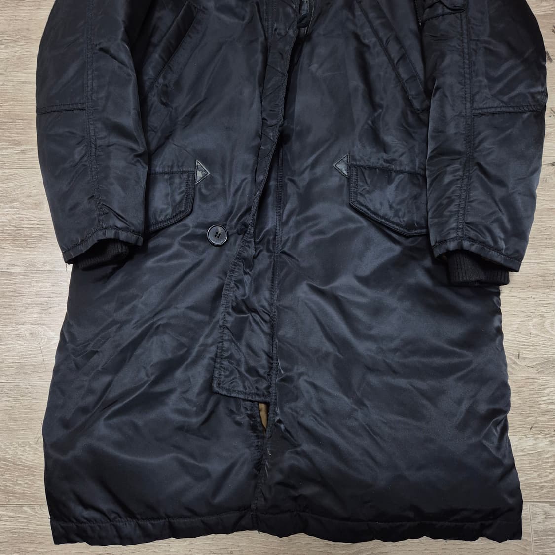 스튜디오 톰보이 덕다운 라쿤퍼 후드 N3B 야상 롱패딩 80-90-160 상품이미지3