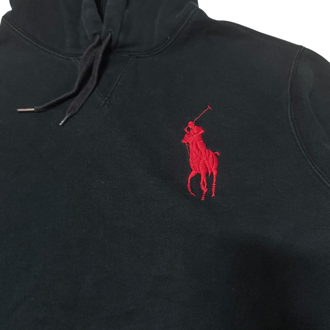 폴로 빅포니 블랙 후드티 상품이미지2