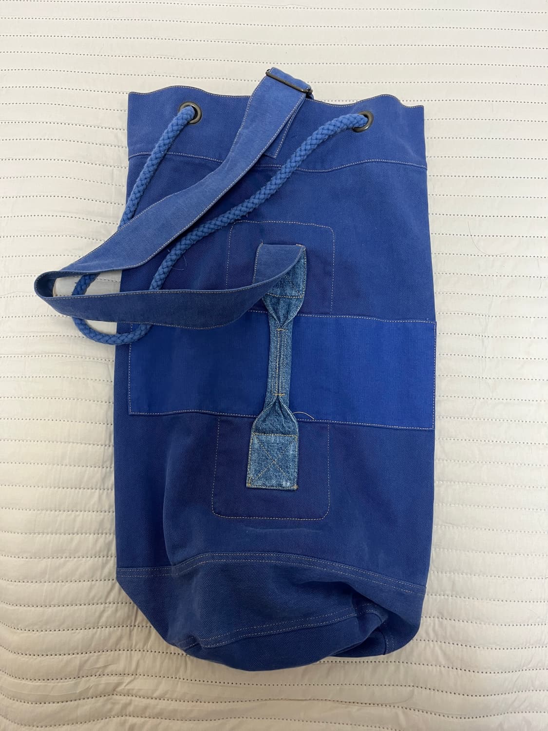 ERL 드로우스트링 데님 밀리터리 더플백 숄더백 상품이미지8