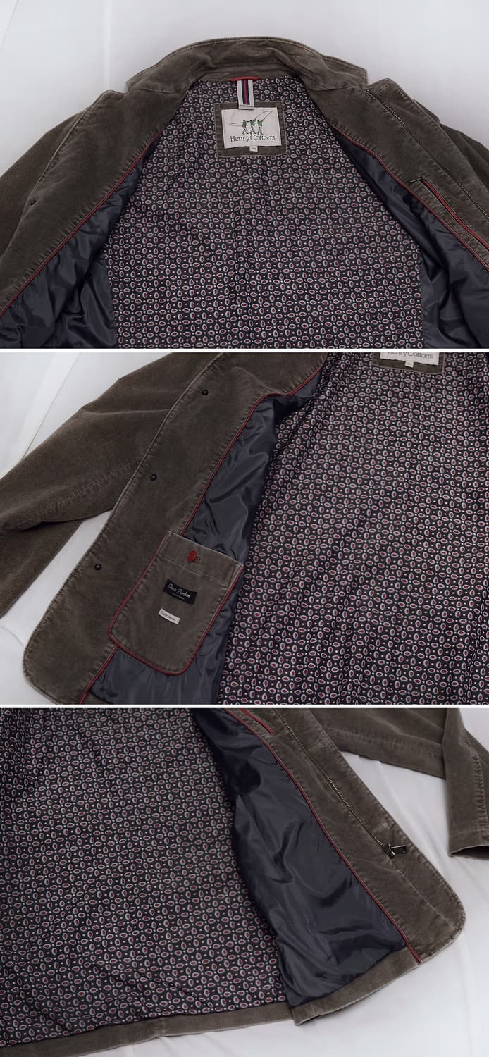 헨리코튼 이탈리안 몰스킨 코튼 가먼트다잉 카파 자켓 (105+) 상품이미지7