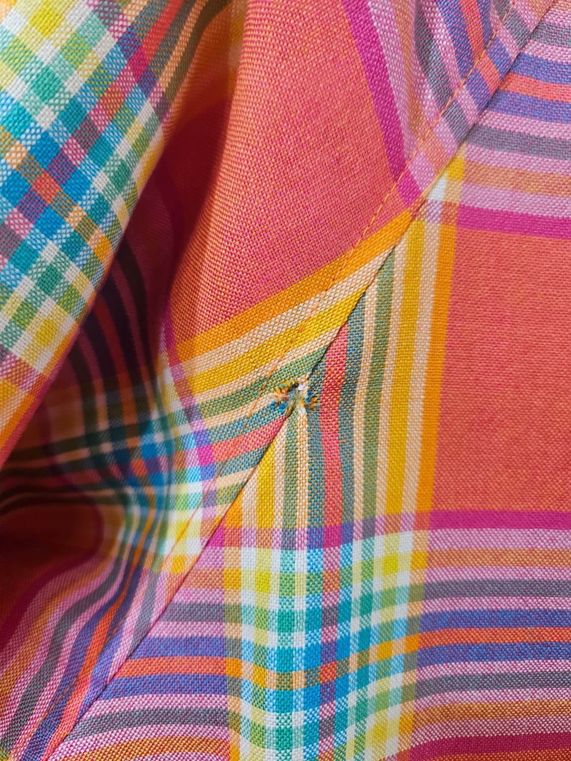 라코스테 타탄 체크 블루종 자켓 상품이미지6