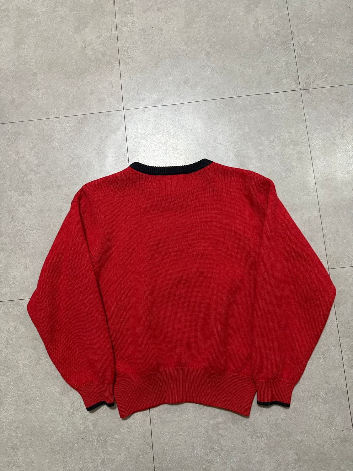 90s  제펜 빈티지 핸드매이드 자수  헤비 울 니트  55size   상품이미지7