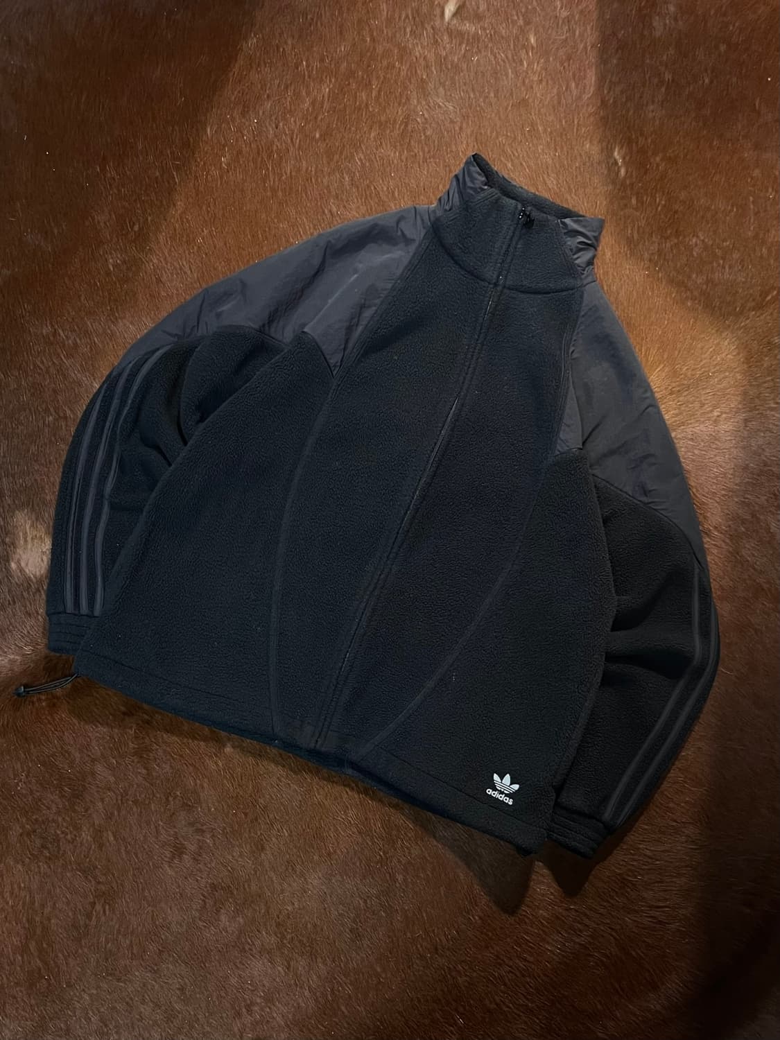 Adidas 아디다스 백 로고 플리스 집업 상품이미지3