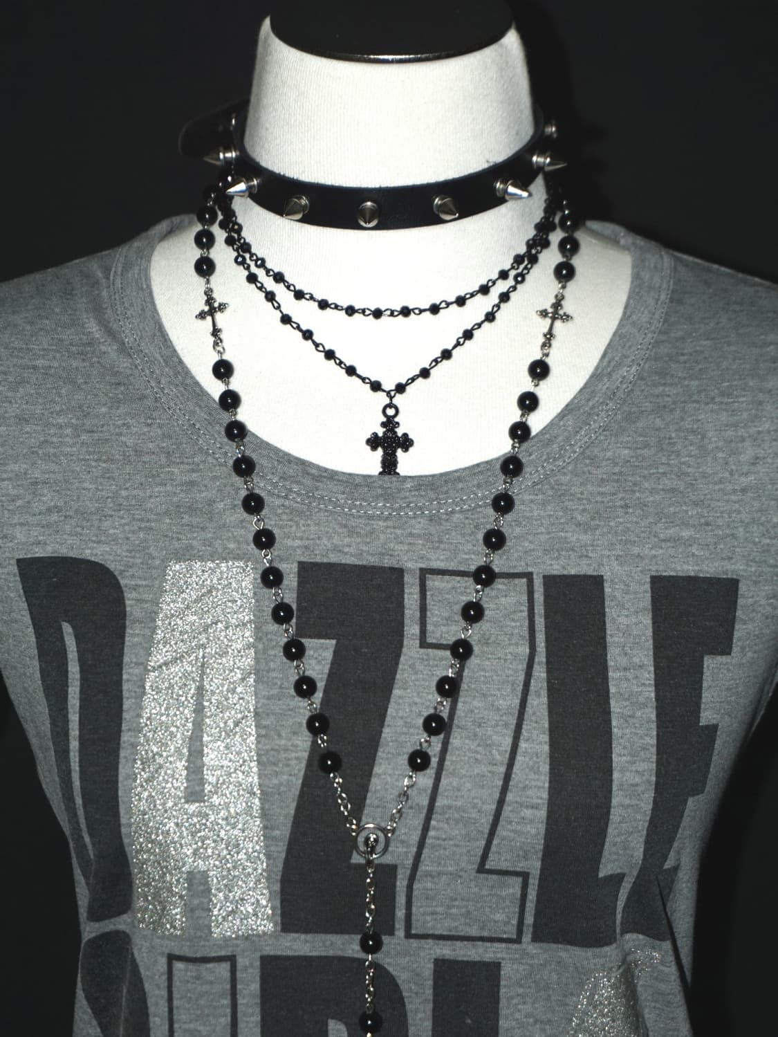 (colza) glitter bold lettering t  상품이미지3