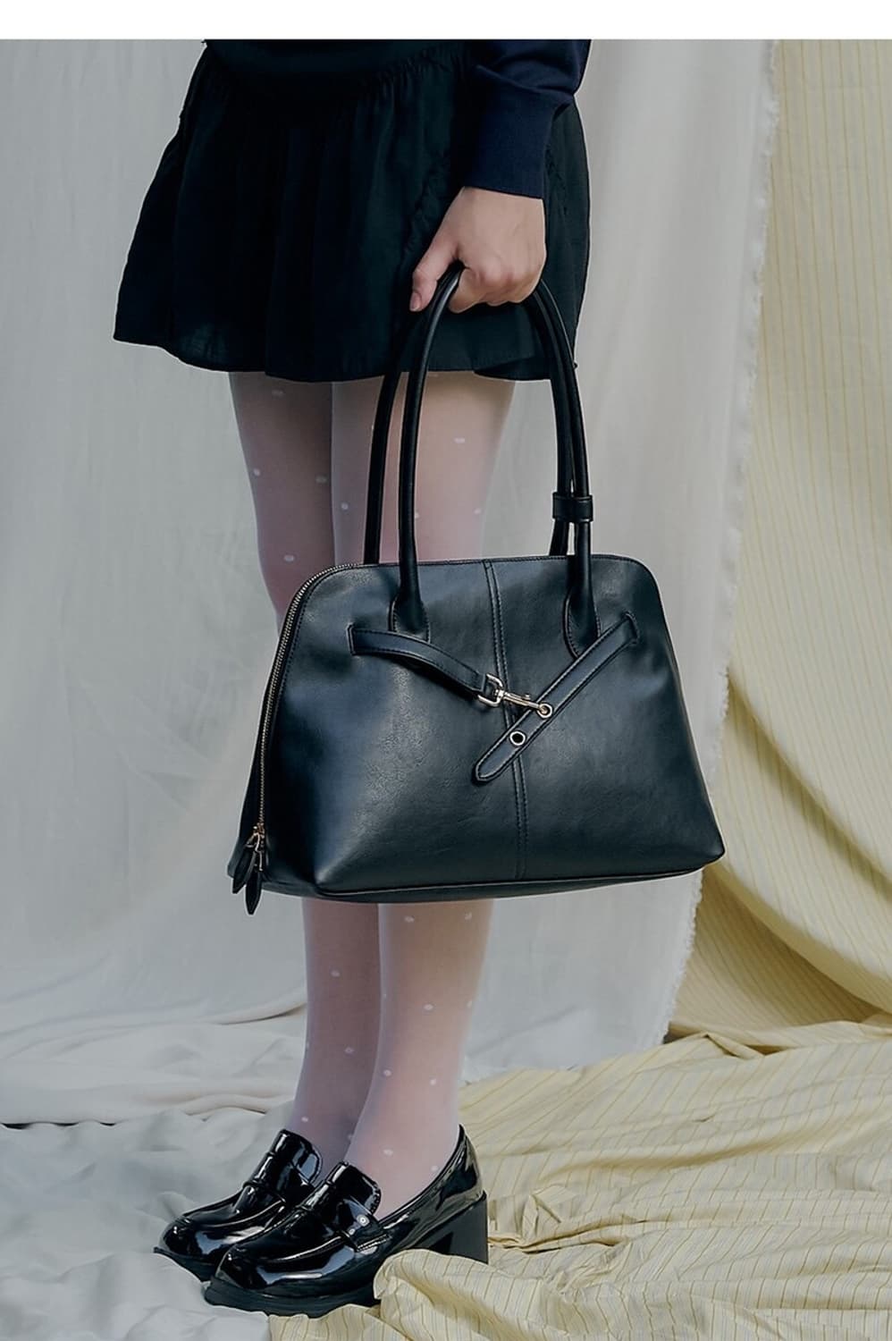 데누 노아백 팝니다! Denu NOA Black Silver 상품이미지3