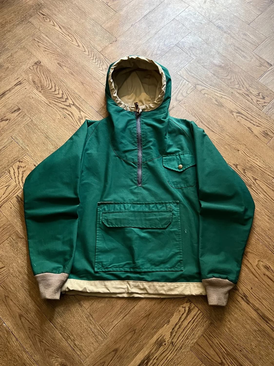 [M]90's Made in USA 리버시블 후드 아노락 자켓 상품이미지1
