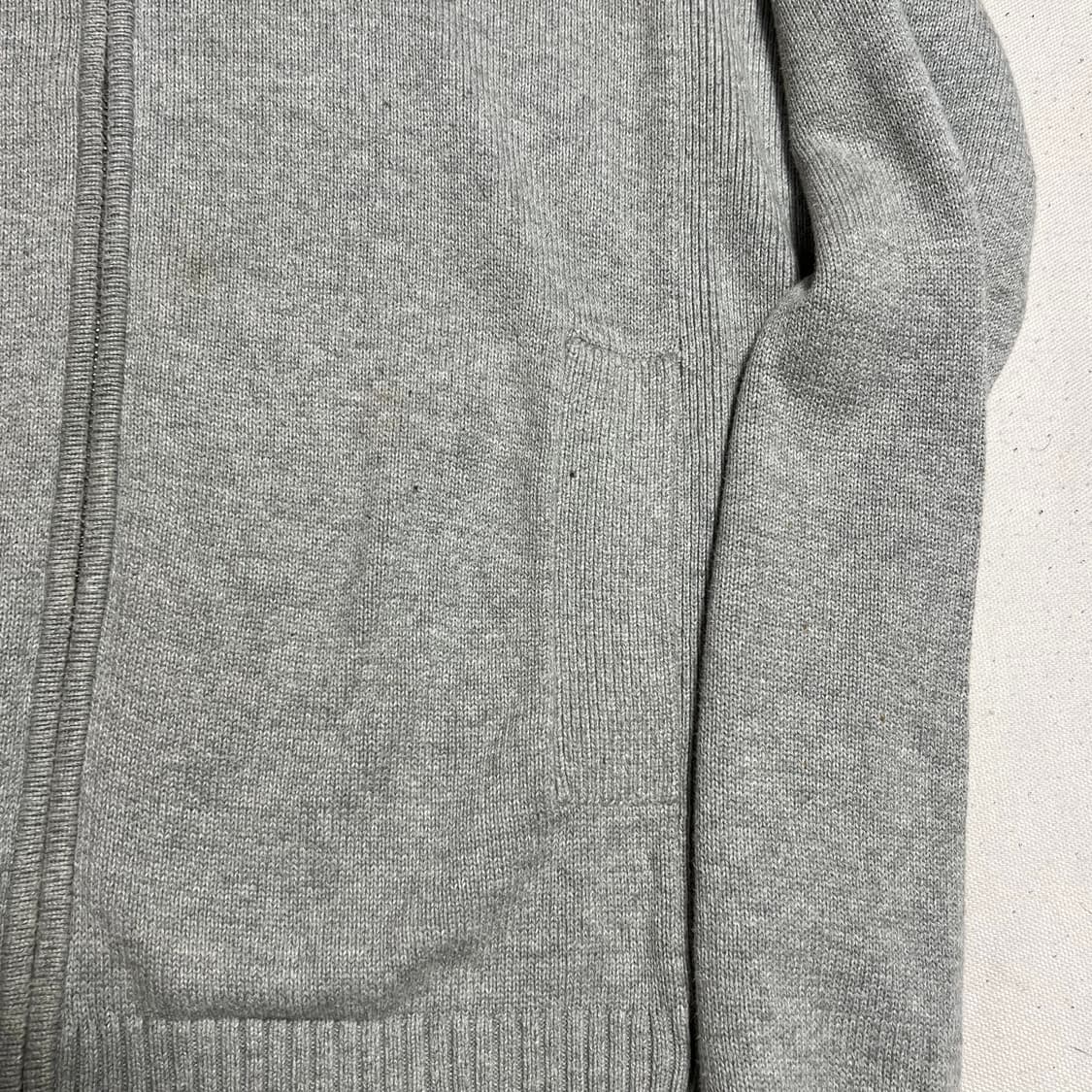 Tommy Hilfiger 그레이 반폴라 니트집업 상품이미지5