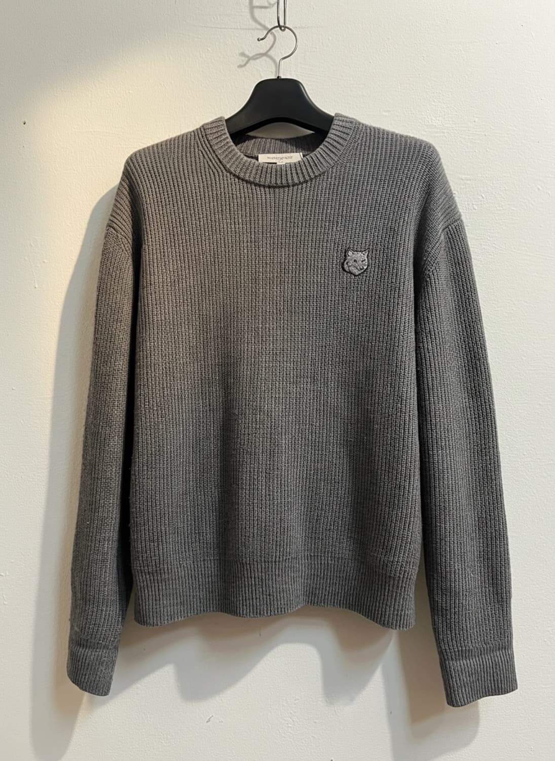 메종 키츠네 폭스 헤드 패치 니트 상품이미지1