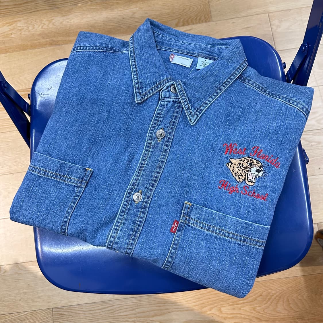 Levis Embroidered Denim Shirts 상품이미지1