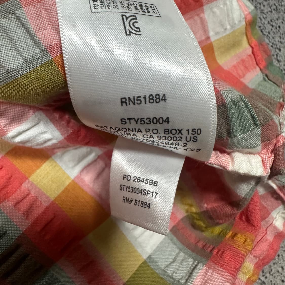 ✨ (바배) 파타고니아 체크 반팔 셔츠  상품이미지6
