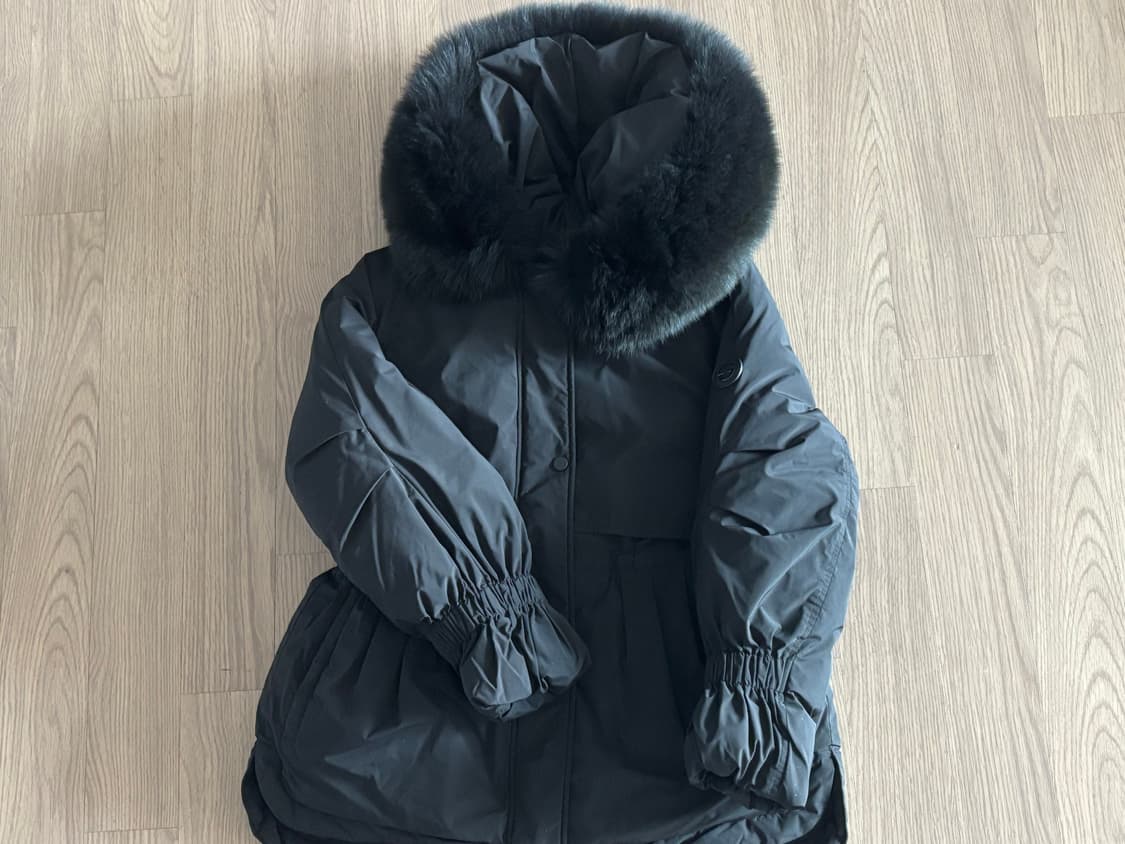 새상품급 에고이스트 빅사가퍼  날개 스트링 야상형 구스다운패딩 55(66 상품이미지1