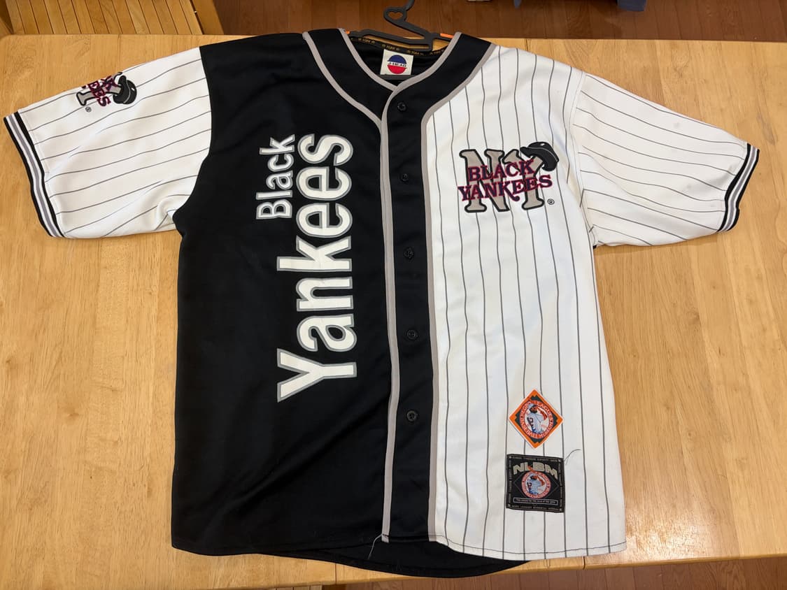 NLBM 뉴욕 블랙 양키스 야구 져지 유니폼 2xl 상품이미지1