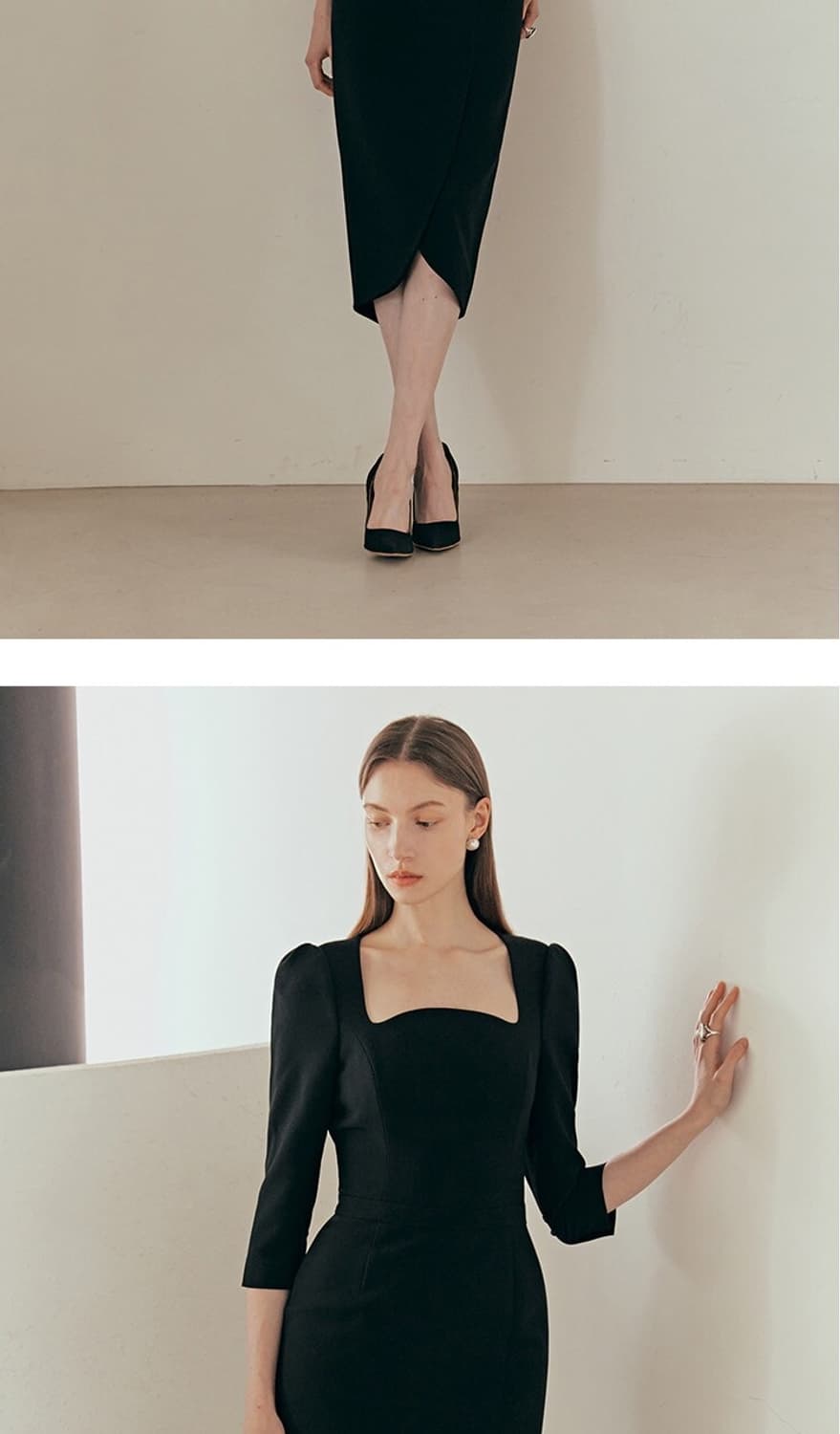 아멜리아 스퀘어넥 튤립스커트 드레스 상품이미지3