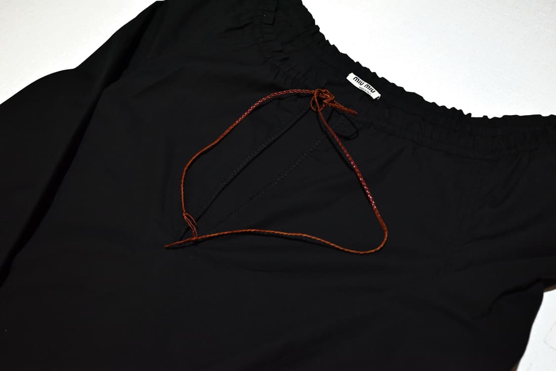 Miu miu 99SS braided leather string top 상품이미지4