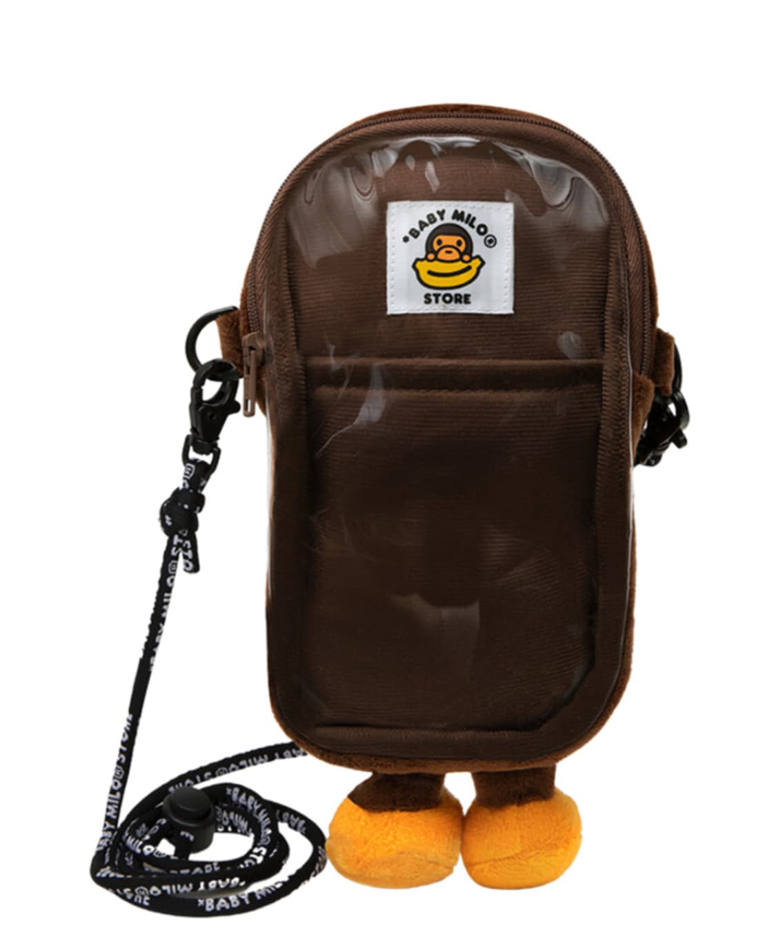 베이프 베이비 마일로 플러시 모바일 백 브라운 상품이미지2