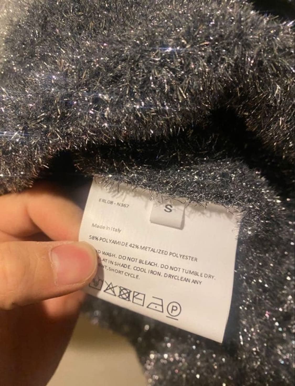 erl 글리터 스컬 니트 s사이즈 상품이미지3