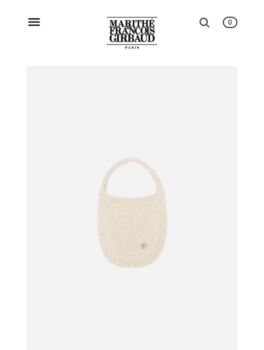 마리떼 프랑소와 저버 니트백 아이보리 상품이미지1