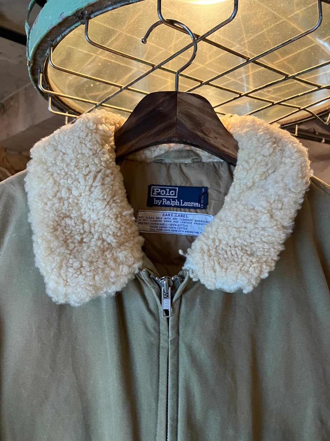 90s 빈티지 폴로 랄프로렌 코튼 G-1 다운 봄버 자켓 상품이미지4