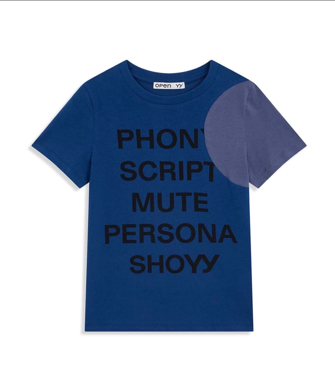 Openyy DOT TYPO TEE, BLUE (M) 상품이미지1