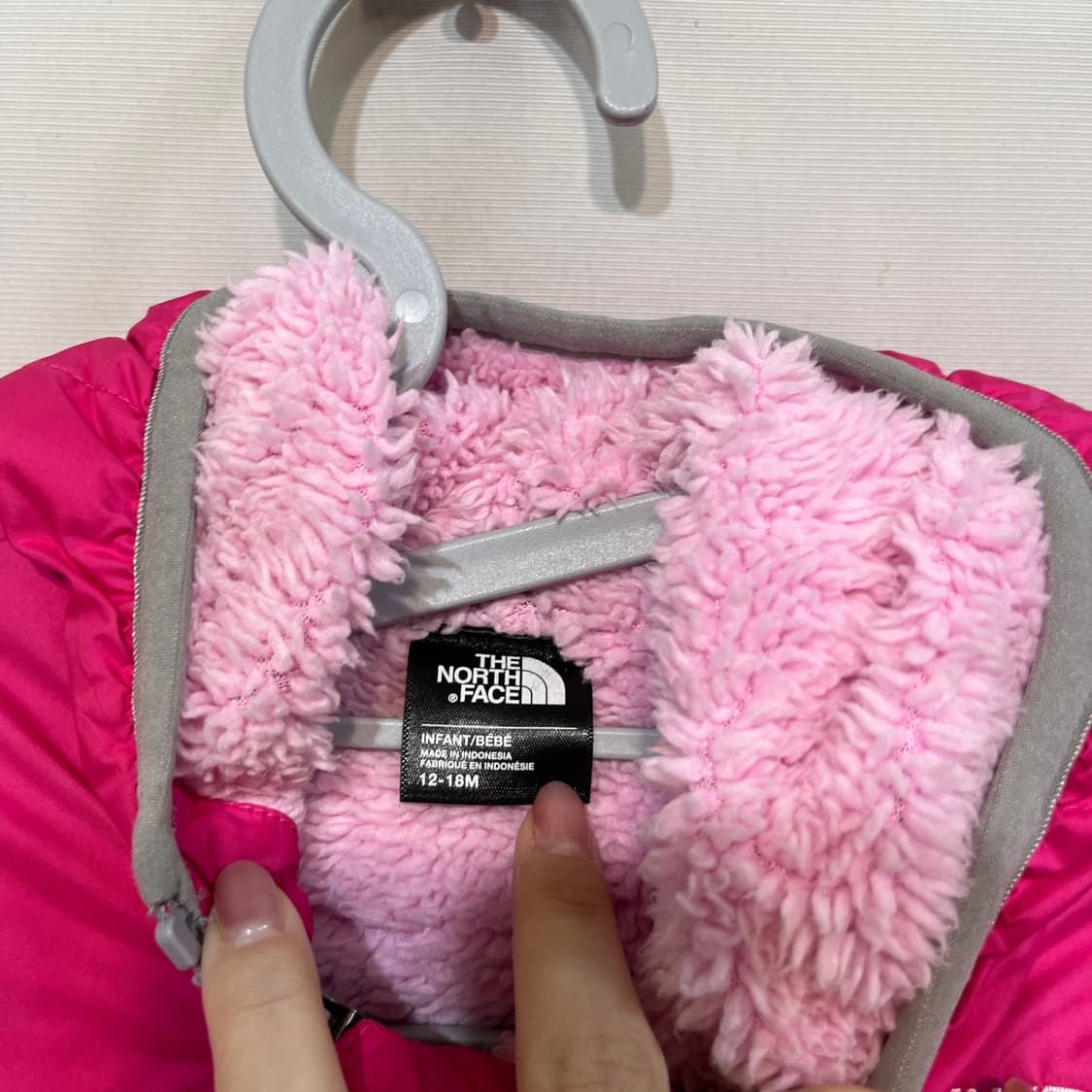 노스페이스 키즈 거위털 패딩 18M 상품이미지2