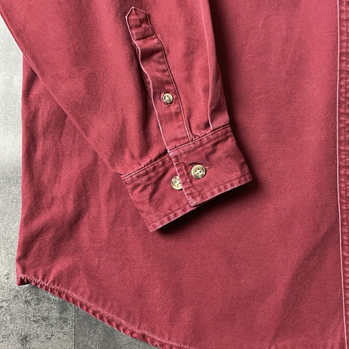 CARHARTT 칼하트 빈티지 레드 코튼 워크셔츠 A00339 상품이미지5