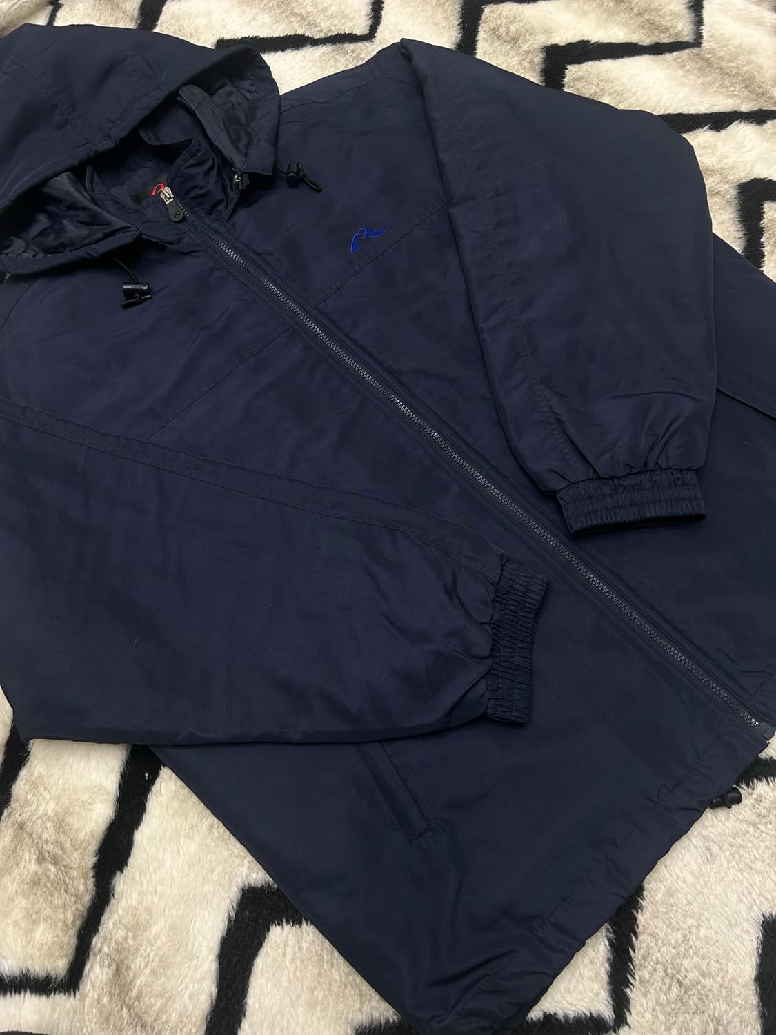 [실측2Xl]라피도 올드스쿨 누빔 바람막이/네이비 상품이미지2