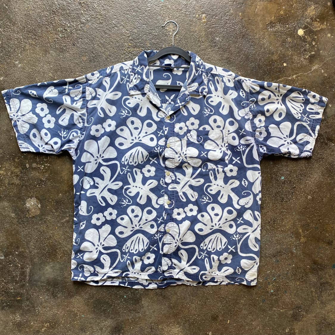 빈티지 하와이안 반팔 셔츠 남방 플라워 상품이미지1