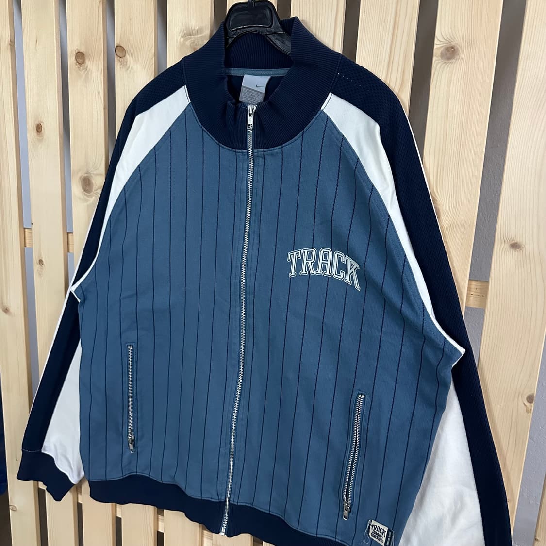 (L) 나이키 올드스쿨 스트라이프 져지 집업 자켓 상품이미지2