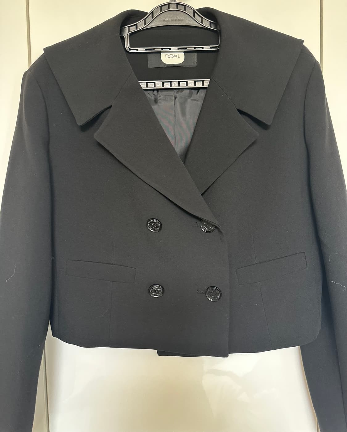 DEWL 듀엘검정색 크롭 자켓 상품이미지4