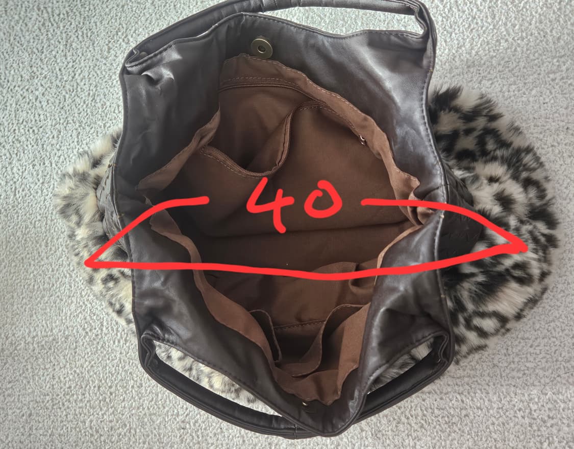 레오파드 호피 퍼 가방 / 오네 갸루 y2k 상품이미지2