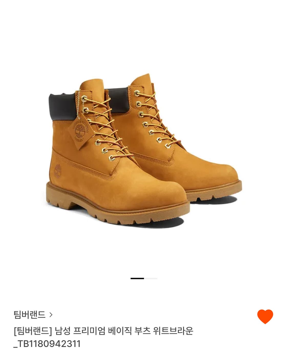 팀버랜드 남성 프리미엄 베이직 부츠 위트브라운250 상품이미지1