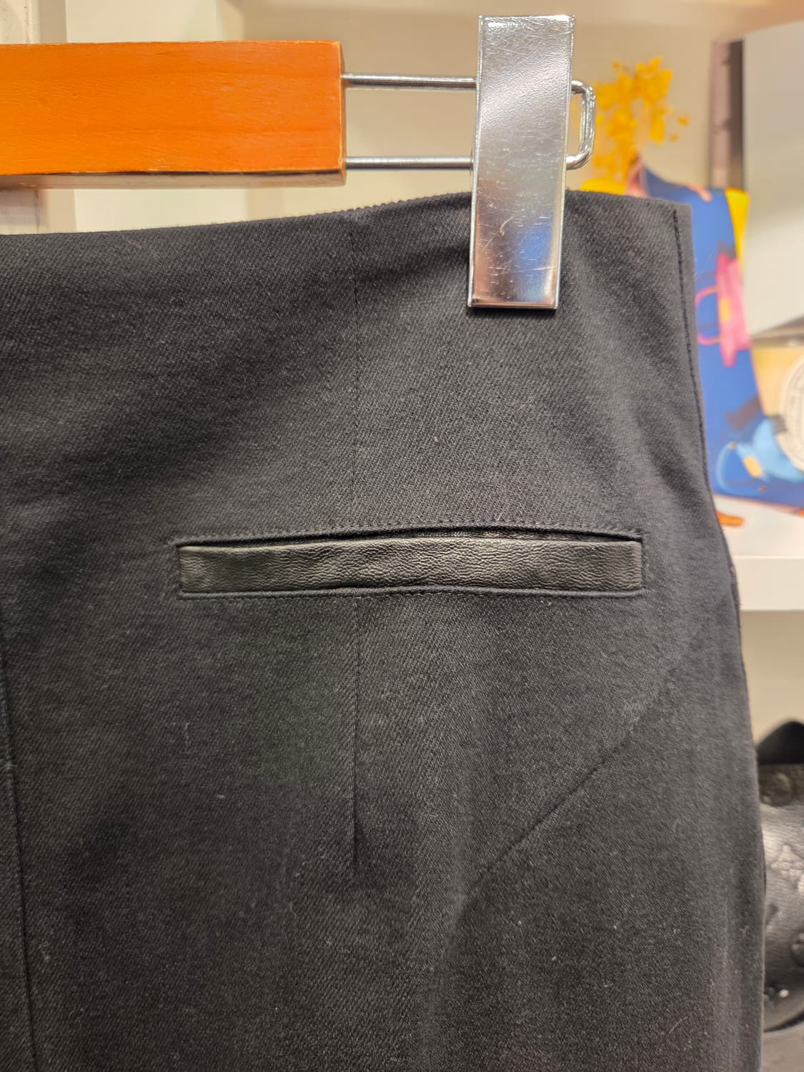 TIME 타임 비대칭 가죽 스커트 상품이미지7