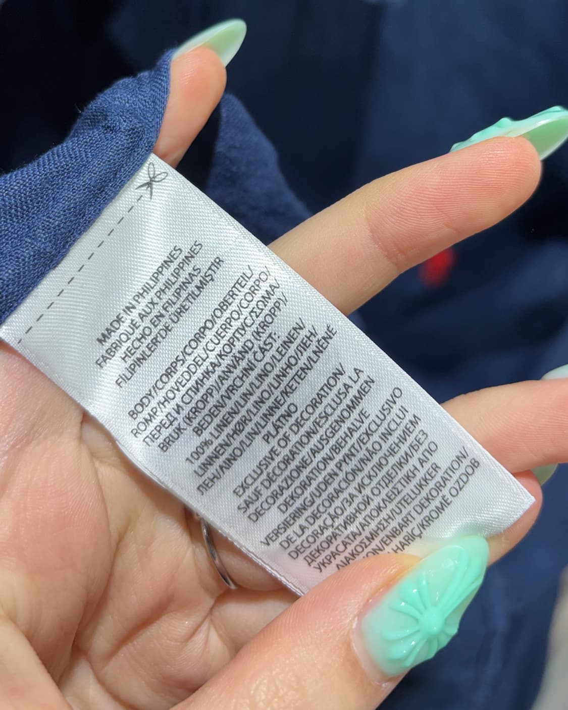 L 폴로랄프로렌 클래식핏 레드포니 네이비 린넨 셔츠 상품이미지6