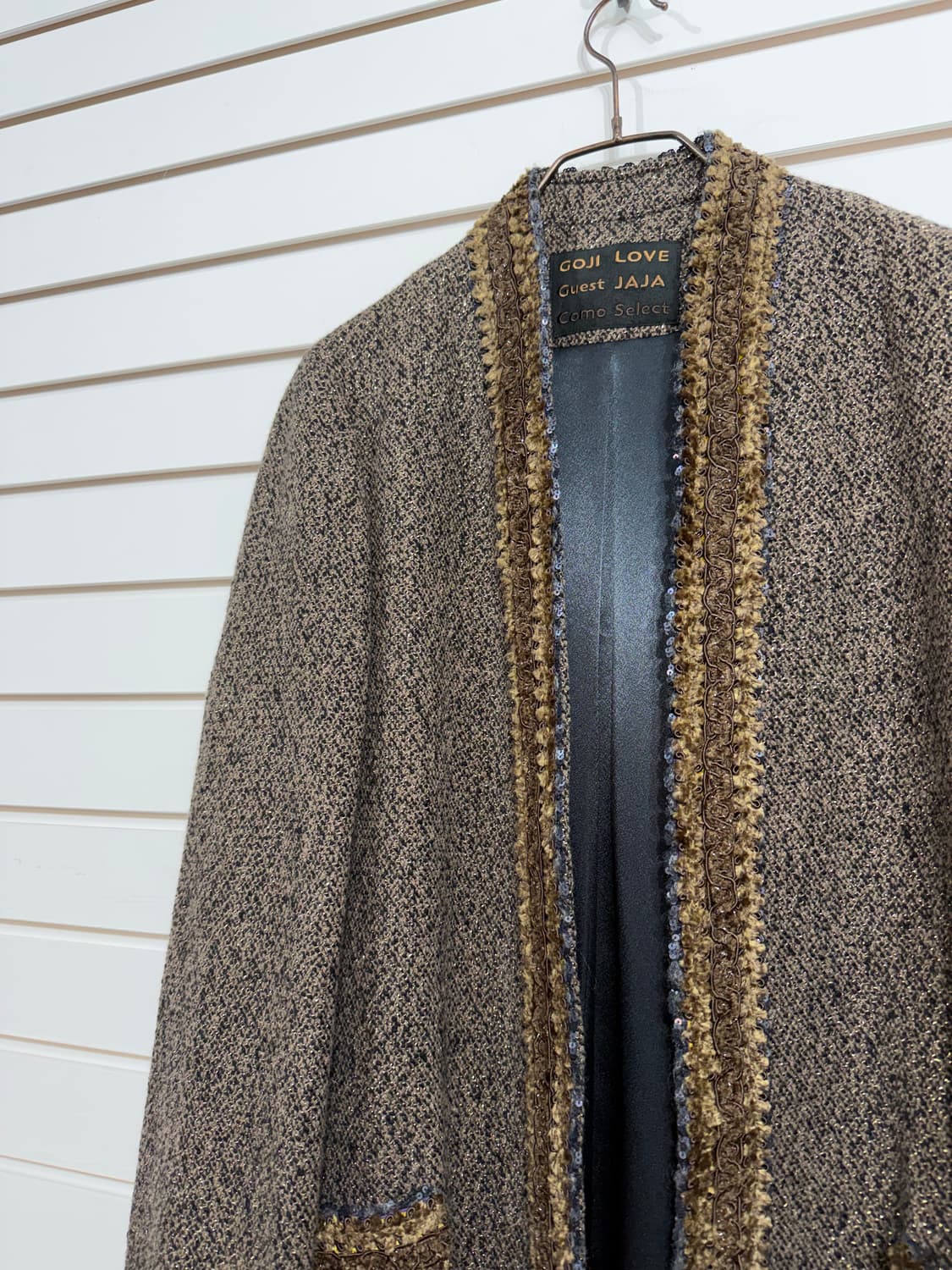 GOJI LOVE 트위드 롱 코트 (Made In Japan)  상품이미지3