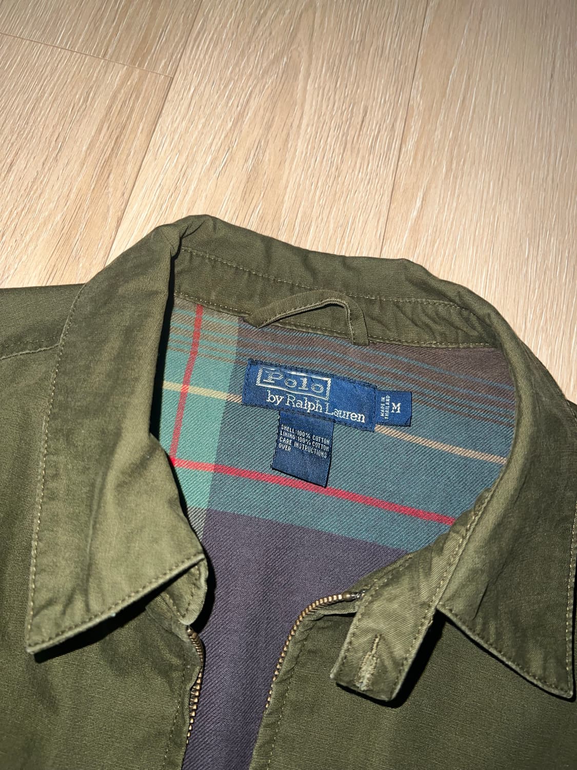폴로 랄프로렌 90s 카키 스윙톱 해링턴 자켓 상품이미지2