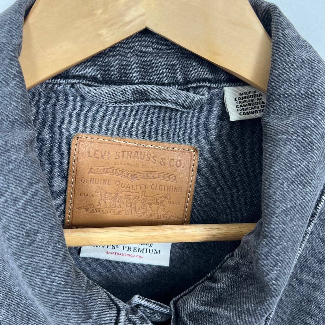 Levis 리바이스 흑청 데님 자켓 상품이미지4