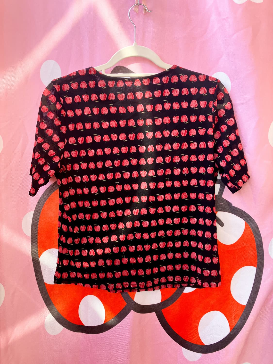 jpn 사과 큐빅 티셔츠 상품이미지4